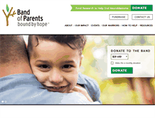 Tablet Screenshot of bandofparents.org